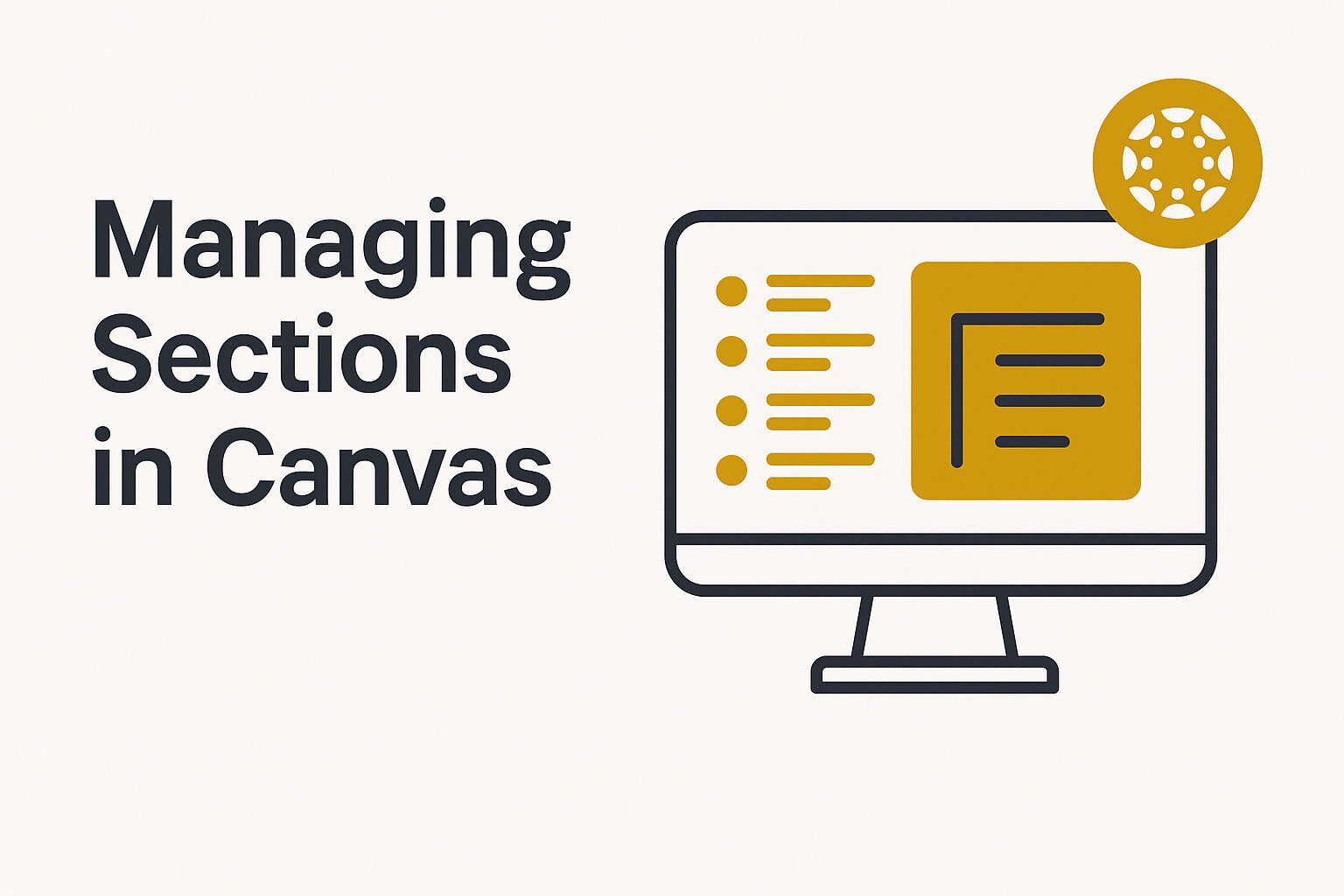 Managing sections in Canvas