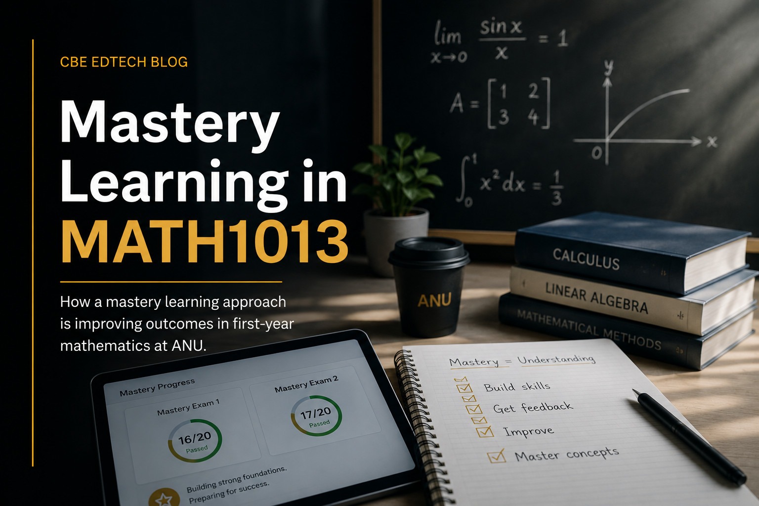 Rethinking the First-Year Maths Exam: How Mastery Learning Is Changing MATH1013 at ANU